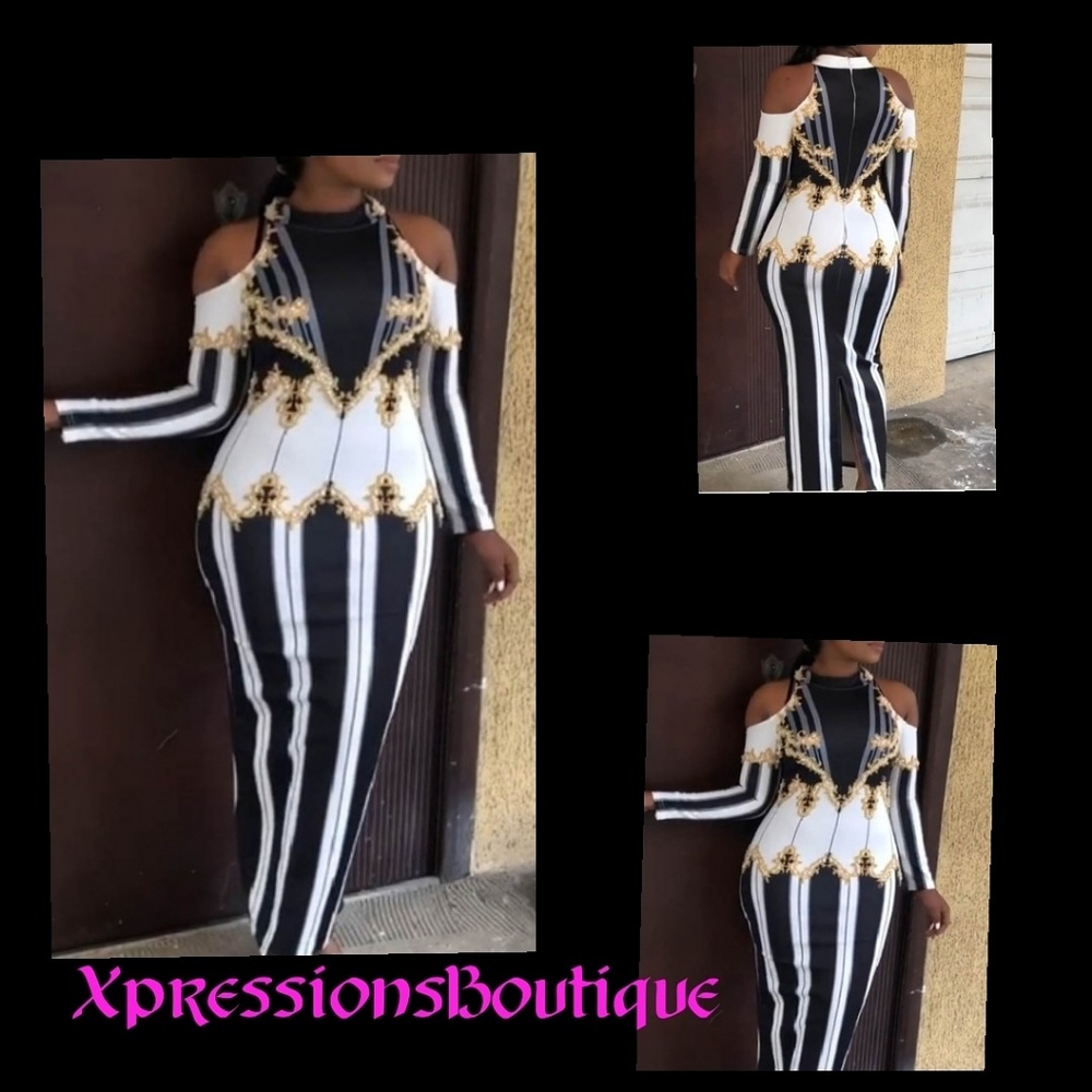 Cold Shoulder Midi